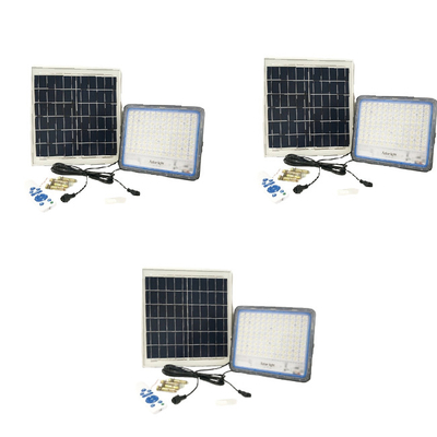 360LED 6500K 100 와트 200 와트 야외 태양 투광 조명은 IP67을 방수 처리합니다