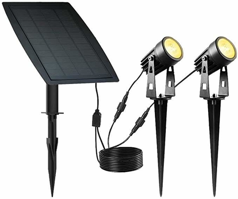 상업적 태양 가로등은 밝은 백색 RGB 태양 동력이 공급된 잔디 빛 3500K를 조경을 합니다