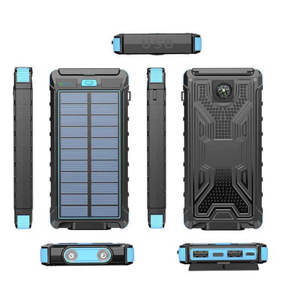 LED 라이트 휴대폰 방수 태양력 은행 10000 mah 280g