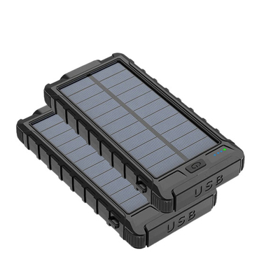 야외 10000mAh 태양 전지판 충전기 은행 280g 고속 충전 지원