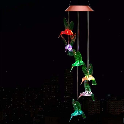 LED 복수색 RGB 태양 선물 빛 벌새 풍력은 휴일 장식을 알립니다