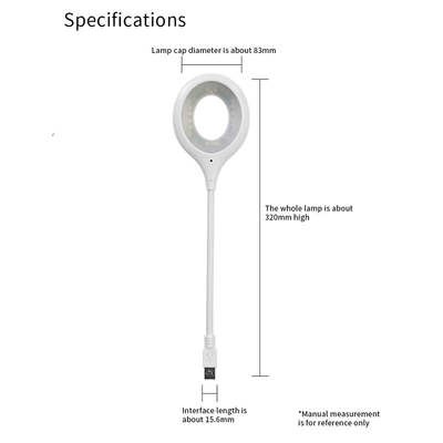 USB 포트와 밤 스탠드를 구하는 눈 보호 폴드형 연구 램프 가지고 다닐 수 있는 에너지