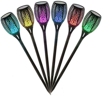 야외 정원 태양 화염 토치 빛 96 PC LED 태양이 동력이 공급되 LED 횃불