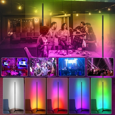SMD5050 RGB 태양 주도하는 투광 조명등 장식 실내 서 있는 램프