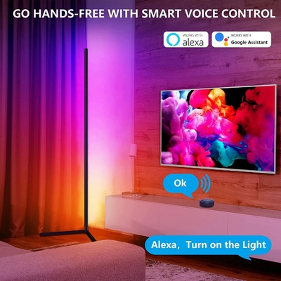 SMD5050 RGB 태양 주도하는 투광 조명등 장식 실내 서 있는 램프