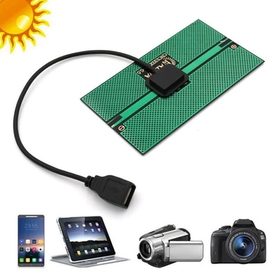 야외 야영 휴대폰 USB 대전 장치에 대해 요금을 부과하는 1.65W 태양 충전기 태양 전지판 76*133MM 생산 태양력