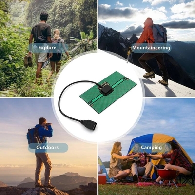 야외 야영 휴대폰 USB 대전 장치에 대해 요금을 부과하는 1.65W 태양 충전기 태양 전지판 76*133MM 생산 태양력