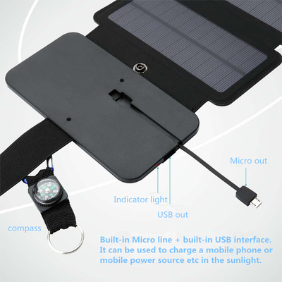 스마트폰을 위한 10W 폴드형 태양 전지판 5V 2.1A USB 출력 장치