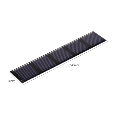 파워 뱅크를 위한 0.5W 2.5V 145*28mm 야외 휴대용 태양 전지판 충전기